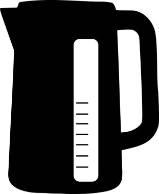 Elektrikli çaydanlık. Ev aletleri. simge vektörü