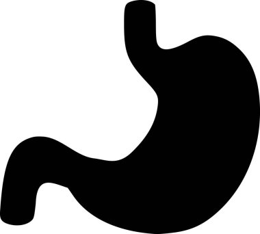 İnsan midesi. simge vektör grafikleri