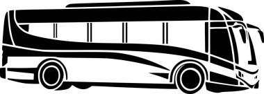 Otobüs simgesi. Nakliye. Vektör grafikleri