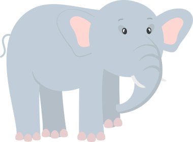 Şirin bir bebek fil tasviri