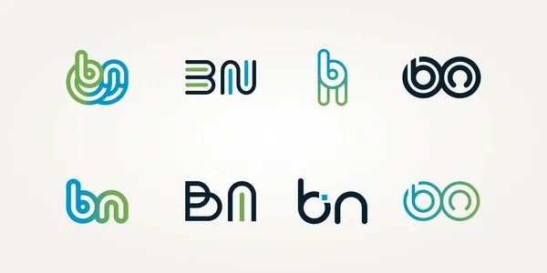 Conjunto Design Ilustração Vetor Logotipo Ícone Letra Inicial Minimalista Simples Ilustração De Bancos De Imagens