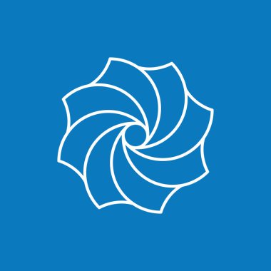 Minimalist soyut süpernova kara delik çizgi resim simgesi logo çizimi illüstrasyon tasarımı