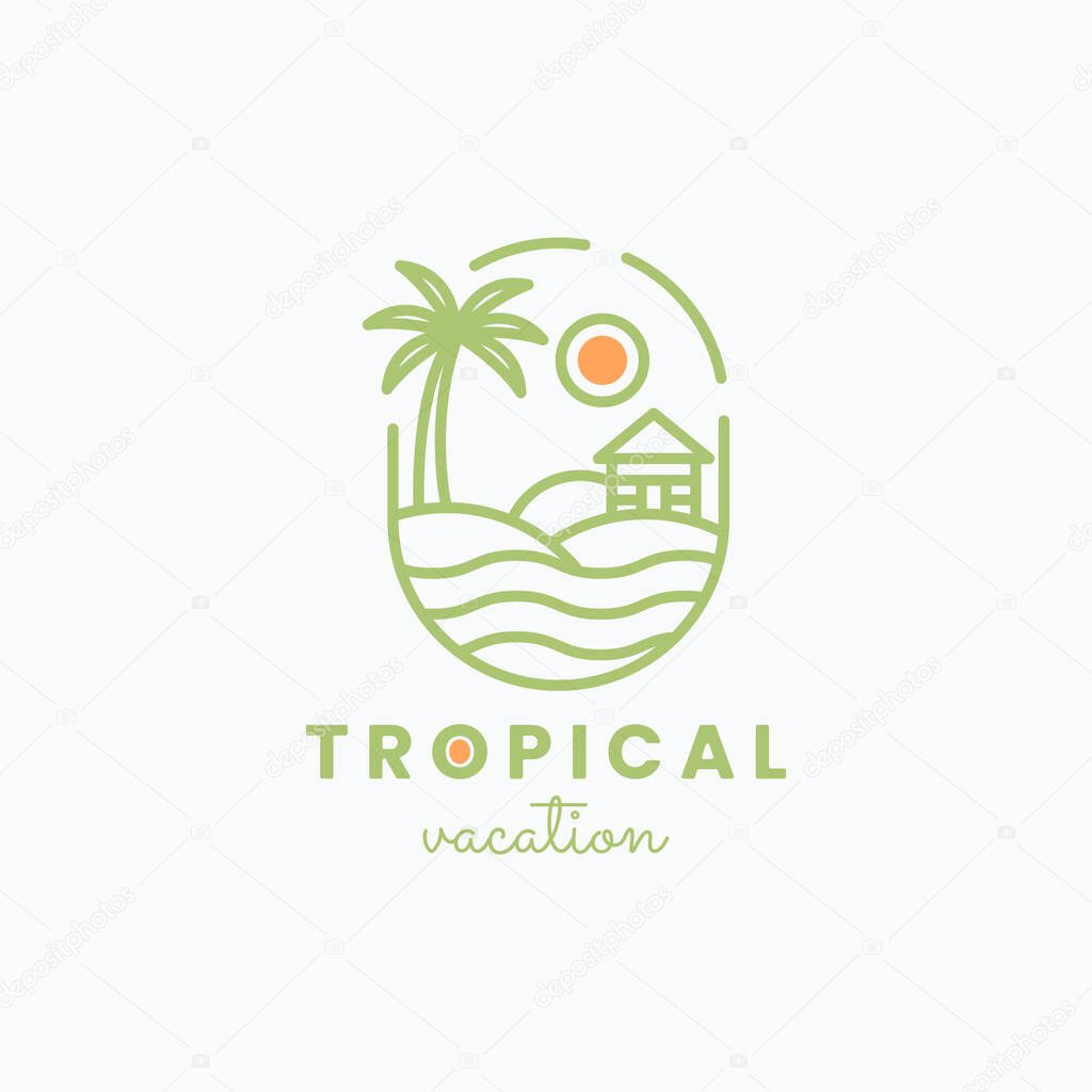 Tropical vacation vibes with palm trees, white sandy beaches, and crystal clear waters. Perfect for travel websites, brochures, and ads.