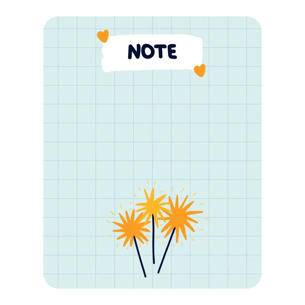 Cute Scrapbook Templates Planner Σημειώσεις Κάνει Αγοράσει Και Άλλα Εικονογραφήσεις — Διανυσματικό Αρχείο