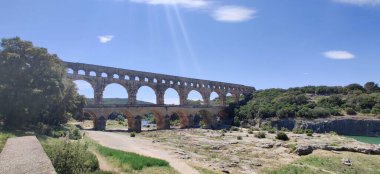 Köprü Pont du Gard, Fransa 