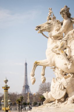 Sabah Paris, Fransa 'daki Tuileries Garden' da