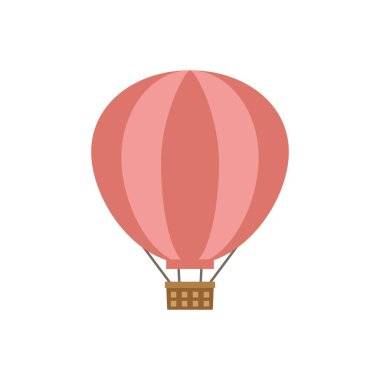 Basit pembe bir balon tasviri