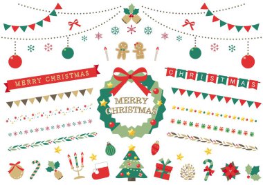 Şirin Noel illüstrasyon seti
