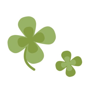 Şirin yonca çizimi - düz tasarım