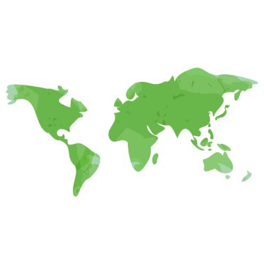 Dünya harita illüstrasyon