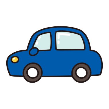 Basit ve sevimli araba çizimleri - Çocuk imajı çizimleri