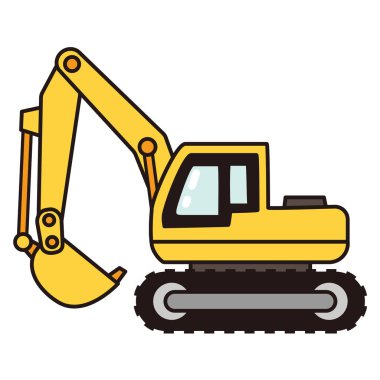 Kürek arabasının basit bir çizimi - çalışan araçlar