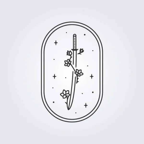 Katana剑武士图标矢量符号标识标识标识图标设计 — 图库矢量图片