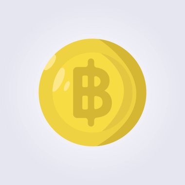 düz bitcoin ikon vektör illüstrasyon tasarımı, iş ve finans sembolü için kripto para