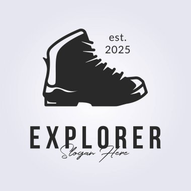 mountain explorer logo design clipart