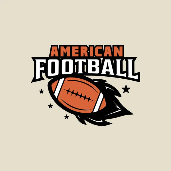 Американский Футбол Векторный Логотип Иллюстрации Шаблон Иконки Графический Дизайн Знак — стоковый вектор