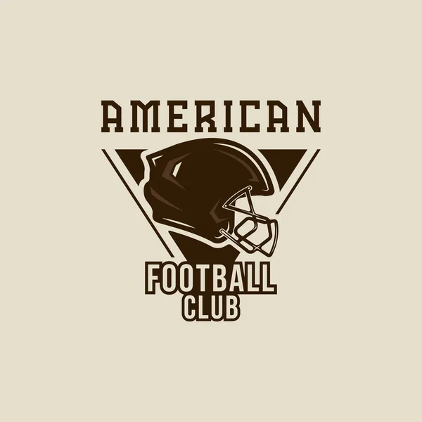 Amerikan Futbolu Logosu Klasik Vektör Illüstrasyon Şablonu Ikon Grafik Tasarımı — Stok Vektör