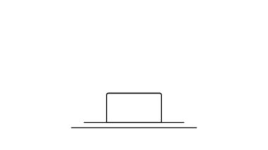 apartman hattı sanat animasyonu iş konsepti için 2D video, minimalist mimari animasyon görüntü hareketli grafik tasarımı 