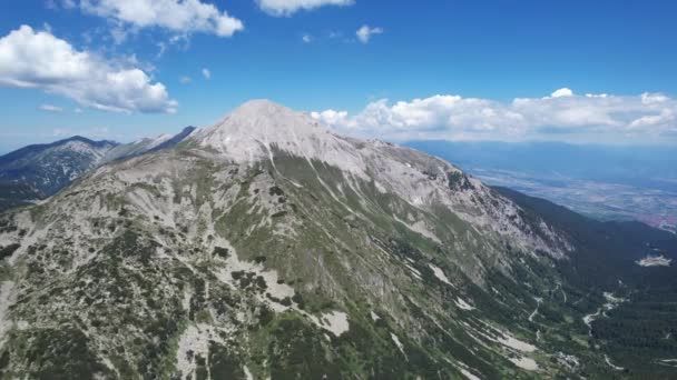 Prawdziwy Widok Góry Pirin — Wideo stockowe