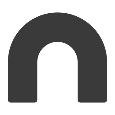 Corridor glyph icon isolated on white background.Vector illustration.