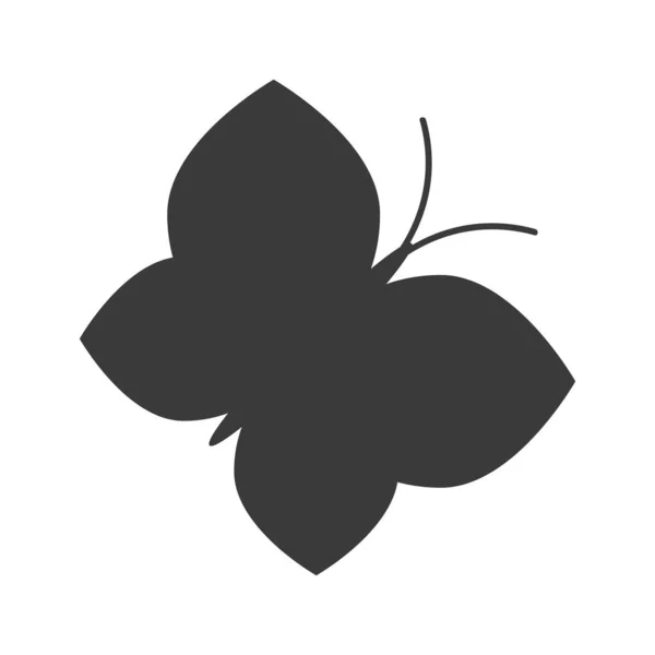 Значок Бабочки Выделен Белом Фоне — стоковый вектор