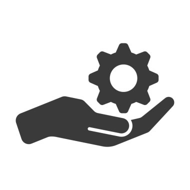 Beyaz arkaplanda izole edilmiş kabartma simgesini destekle. Vektör illüstrasyonu.