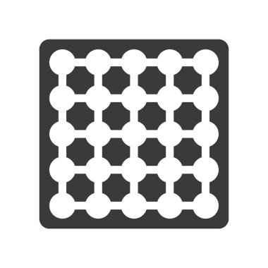 Beyaz arkaplanda karınca çiftliği sembolü izole edildi. Vektör illüstrasyonu