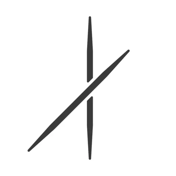 Toothpicks Glyph Ikona Izolované Bílém Pozadí Vektorové Ilustrace — Stockový vektor