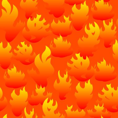 Parlak sarı tonlarda kusursuz soyut desenler. Kumaşlar, ambalajlar, çantalar ve dekorasyon için kullanılan alevin stilize edilmiş görüntüsü.