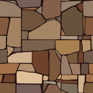 soyut vektör taşı mozaik arkaplan - kahverengi ve bej