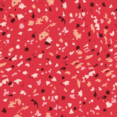 light red vector seamless pattern with flowers. modern colorful illustration with flowers and leaves. design for textile, wrapping. clipart