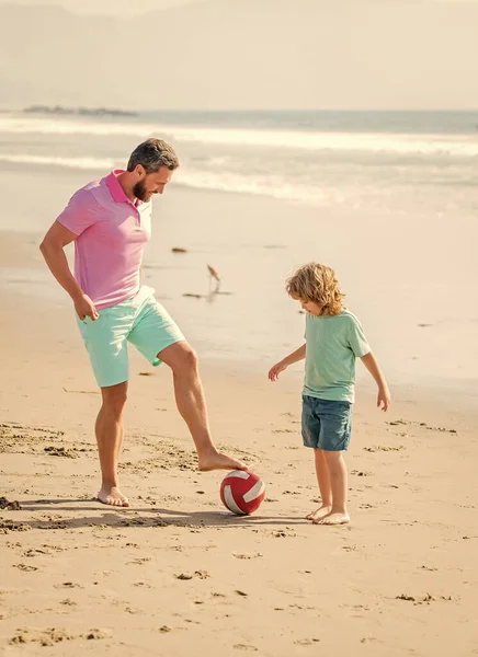 Daddy Kid Boy Summer Day Weekend Family Day Dad Child — Stock Photo, Image