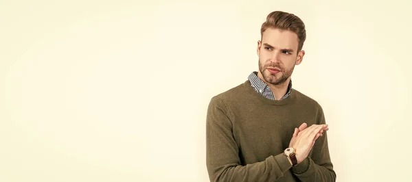Express Confidence Male Fashion Accessory Concept Time Guy Checking Time — Foto Stock