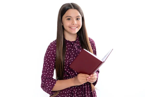 Back School Teenager Schoolgirl Book Ready Learn School Girl Children — Stok fotoğraf