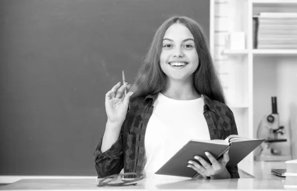 Back School Teen Girl Ready Study Kid Homework Book Teenager — Stockfoto