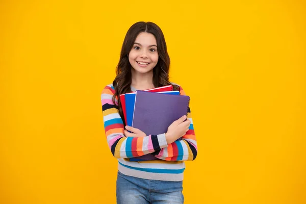 School Child Book Learning Education Happy Teenager Positive Smiling Emotions — Stockfoto