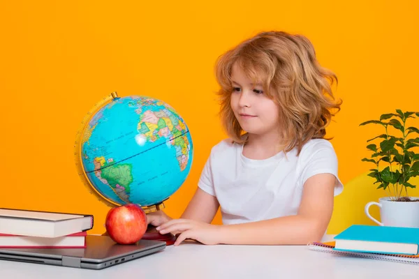 Miúdos Escola Criança Escola Primária Aluno Vai Estudar Aprendizagem Inteligente — Fotografia de Stock