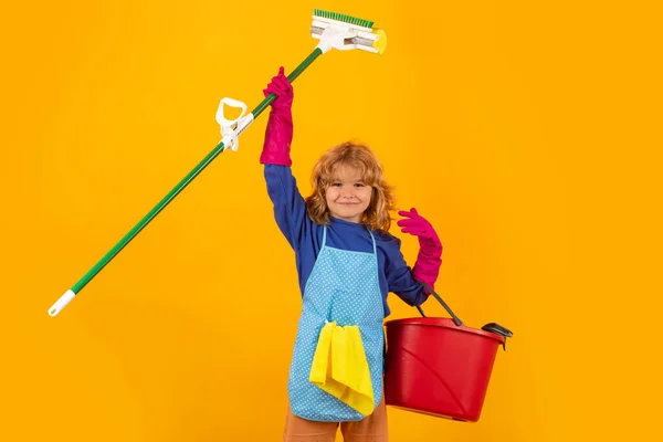 Casa Limpieza Para Niños Casa Limpieza Detergentes Accesorios Limpieza Servicio —  Fotos de Stock