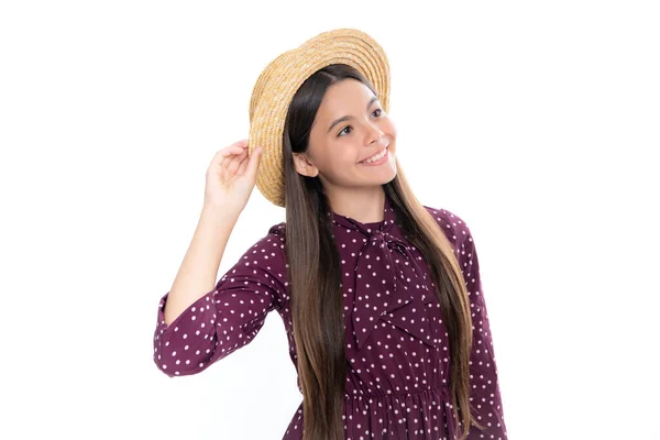 Портрет Щасливої Усміхненої Дівчинки Підлітка Емоційний Портрет Кавказької Дівчинки Підлітка — стокове фото