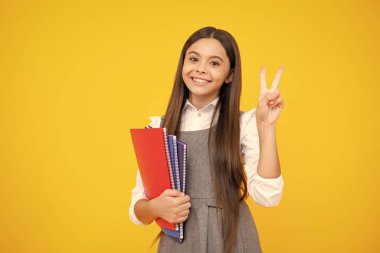 Kitaplı okul çocuğu. Öğrenim ve eğitim