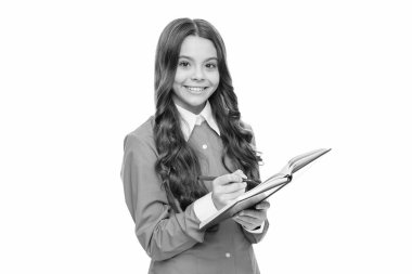 Eğitim al. Mutlu çocuk ödevini yazılı olarak yapar. Okul eğitimi. İngilizce dersi. Dilbilgisi öğreniyorum. Parlak bir gelecek yarat.