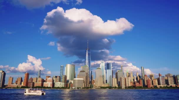 Манхеттен Нью Йорк Міський Пейзаж Нью Йорк Час Нью Йорку — стокове відео