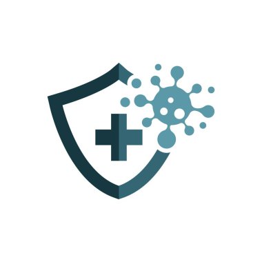Virus protection logo images illustration design