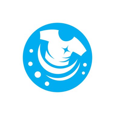 Çamaşır logosu resim çizimi tasarımı