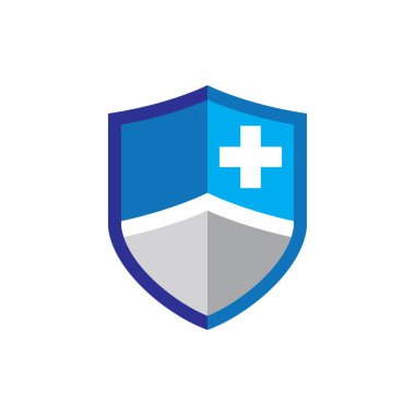 Sağlık koruma logosu resim çizimi tasarımı