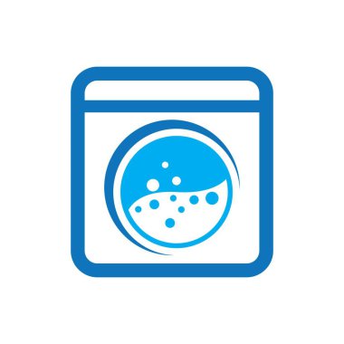 Çamaşır logosu resim çizimi tasarımı