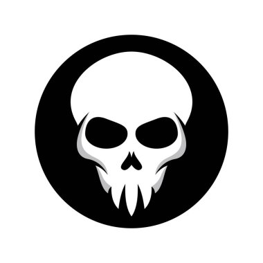 Skull logo images illustration design