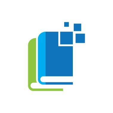 Digital book logo images illustration design