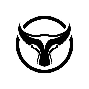 Boğa başlı logo resimleri çizimi tasarımı