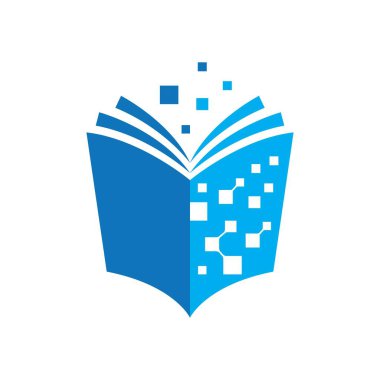 Digital book logo images illustration design
